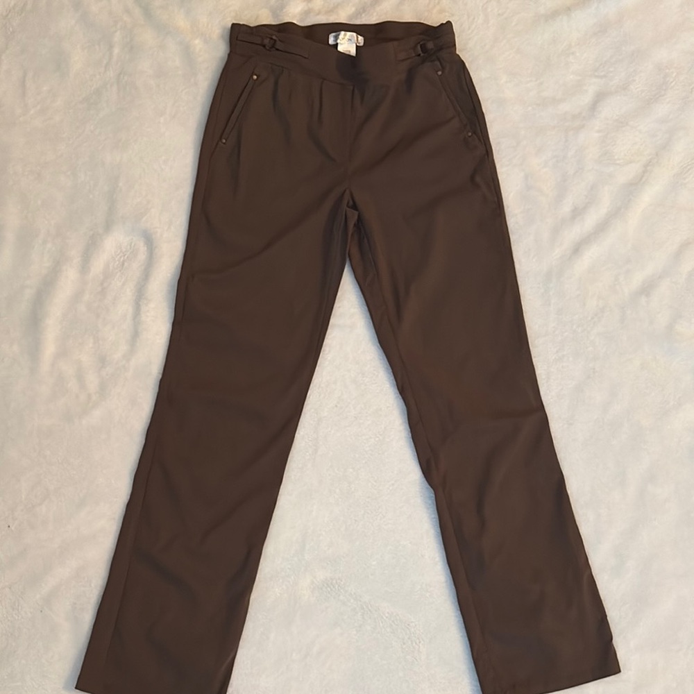 Brown Dress Pants with Classic Straight-Leg Cut